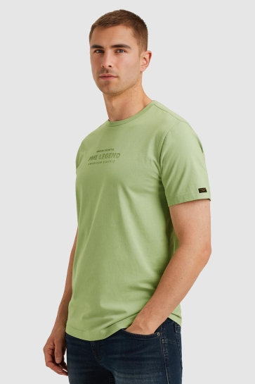PME legend short sleeve r-neck cotton elastan Groen