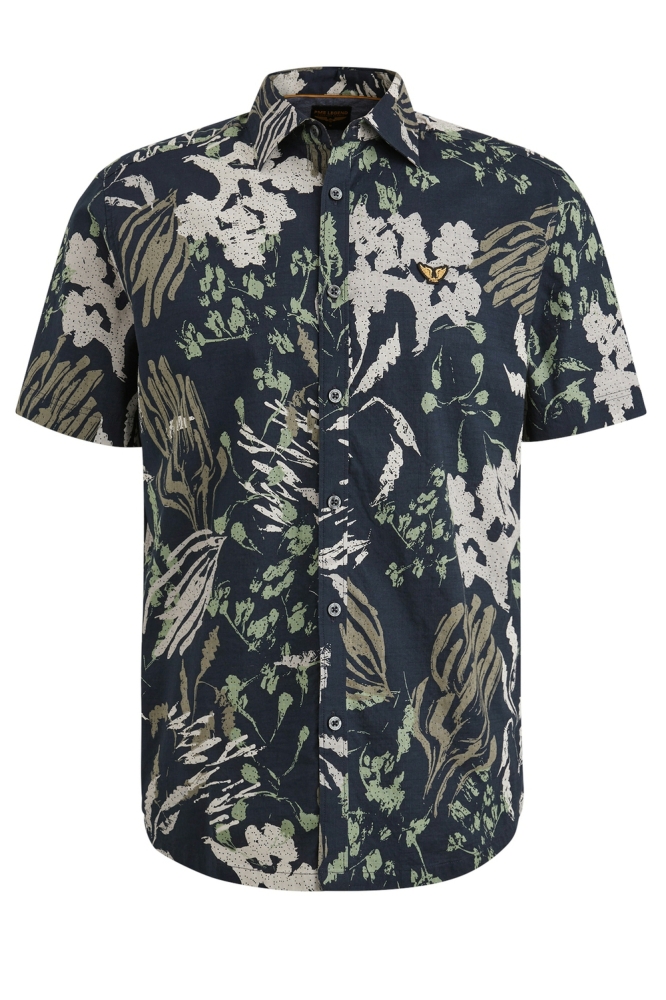 PME legend blauwe heren overhemd | Vooraanzicht