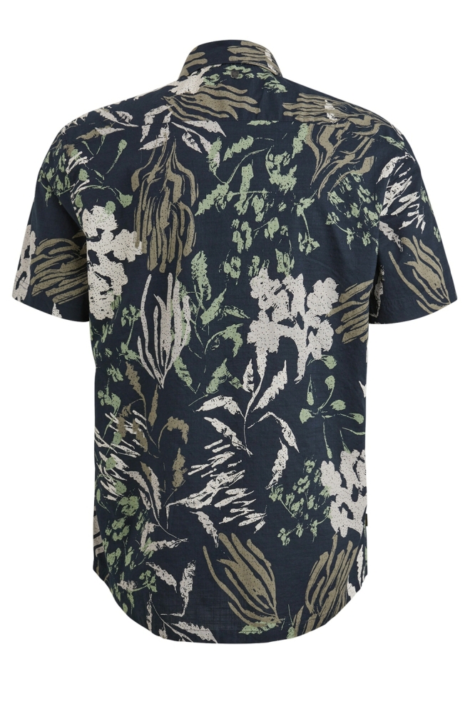 PME legend blauwe heren overhemd | Achteraanzicht