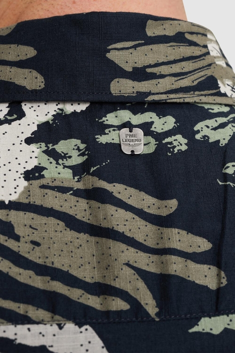 PME legend blauwe heren overhemd | Close up