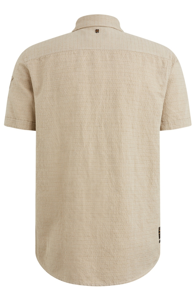 PME legend beige heren overhemd | Achteraanzicht