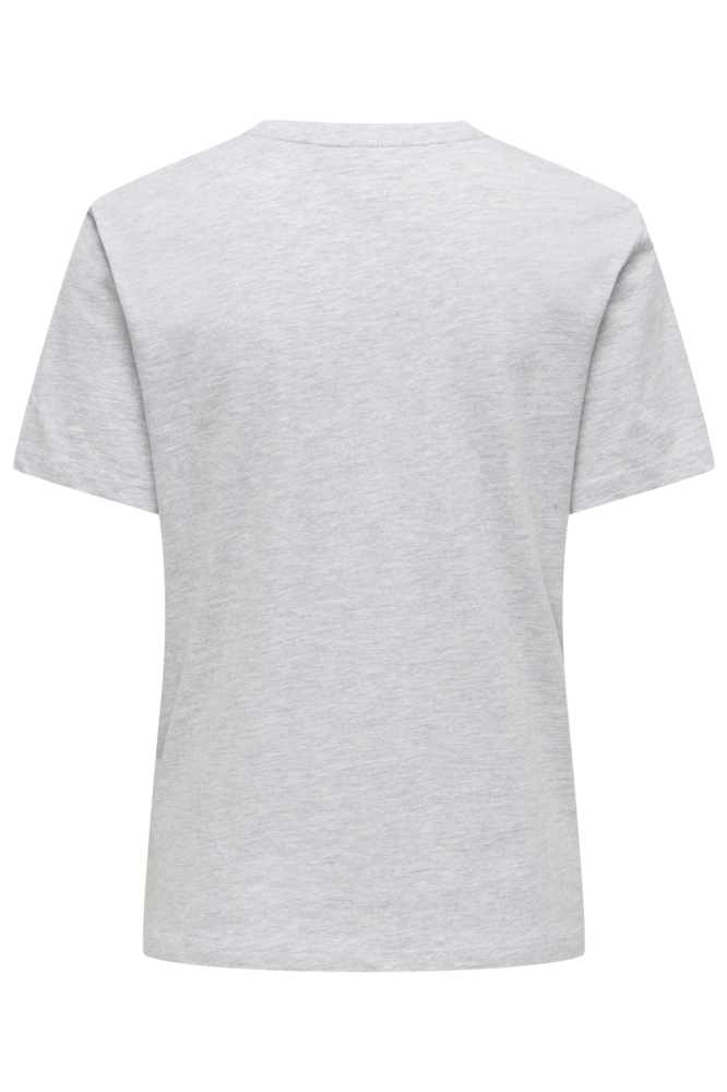 Only grijze dames t-shirt | Achteraanzicht