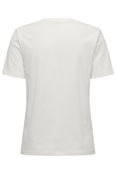 Only witte dames t-shirt | Achteraanzicht