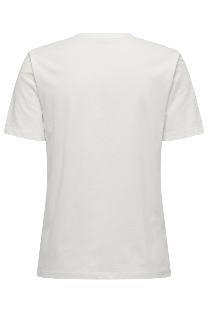 Only witte dames t-shirt | Achteraanzicht