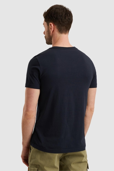 PME legend blauwe heren t-shirt | Model achteraanzicht