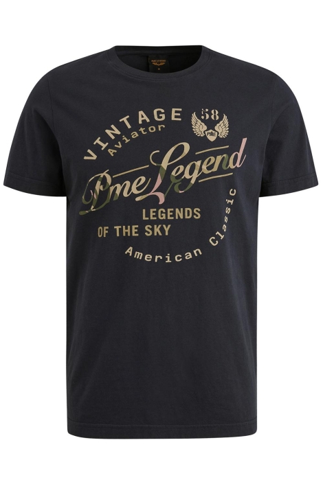 PME legend blauwe heren t-shirt | Vooraanzicht