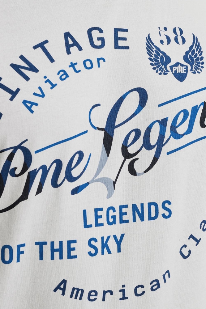 PME legend witte heren t-shirt | Close up