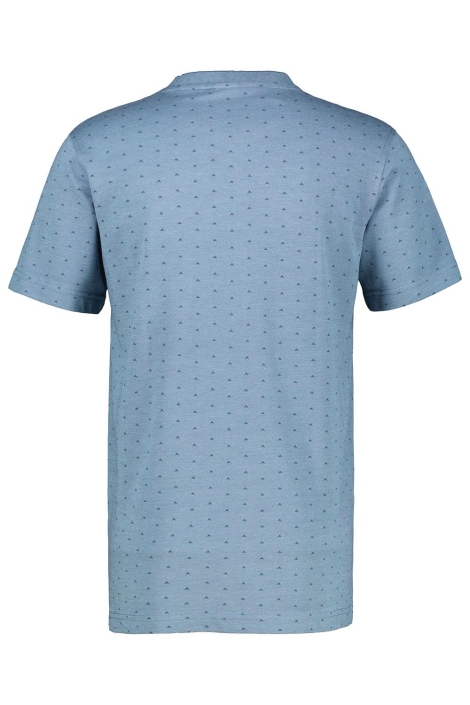 Lerros blauwe heren t-shirt | Achteraanzicht
