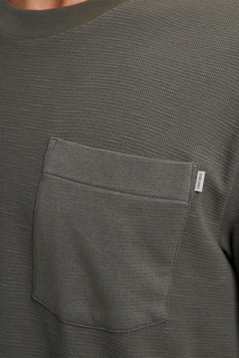 Cast Iron grijze heren t-shirt | Kleurstaal