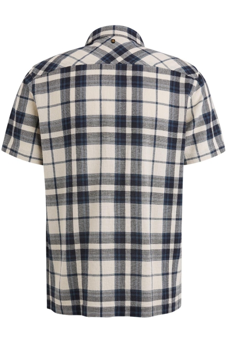 PME legend blauwe heren overhemd | Achteraanzicht