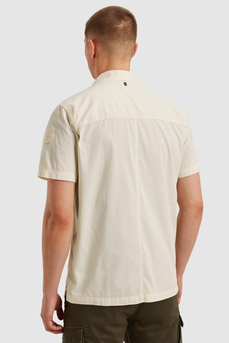 PME legend beige heren overhemd | Model achteraanzicht