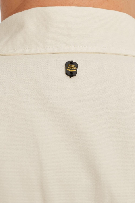 PME legend beige heren overhemd | Close up