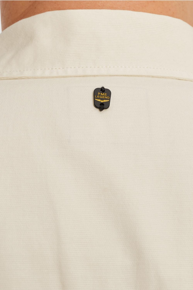 PME legend beige heren overhemd | Close up