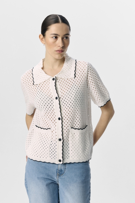 Object witte dames vest | Model