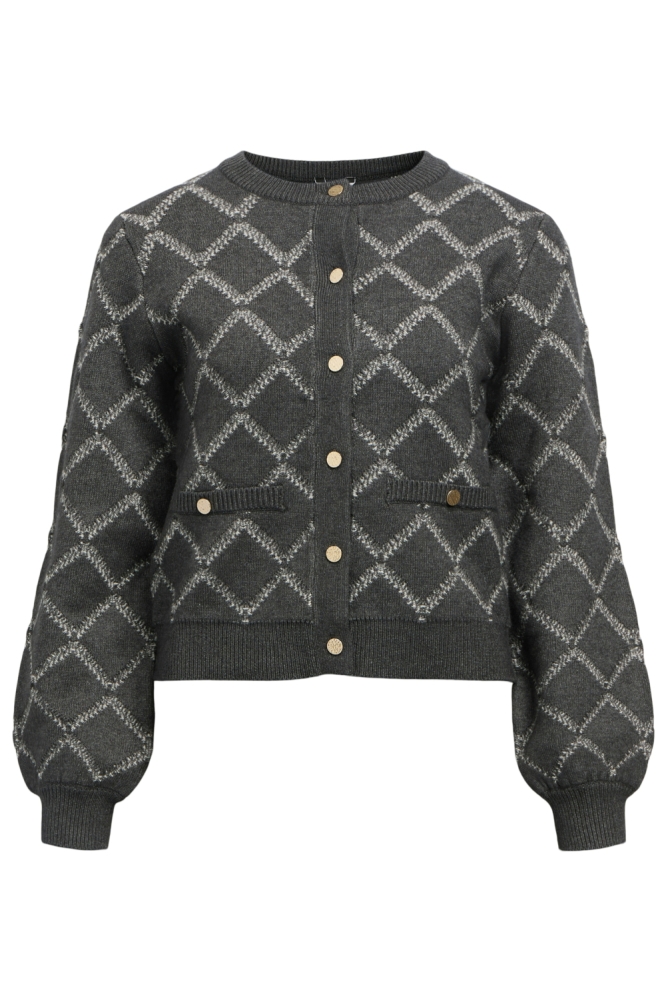 Object grijze dames vest | Vooraanzicht