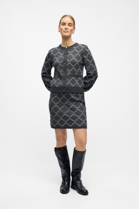 Object grijze dames vest | Model