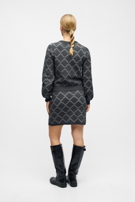 Object grijze dames vest | Model