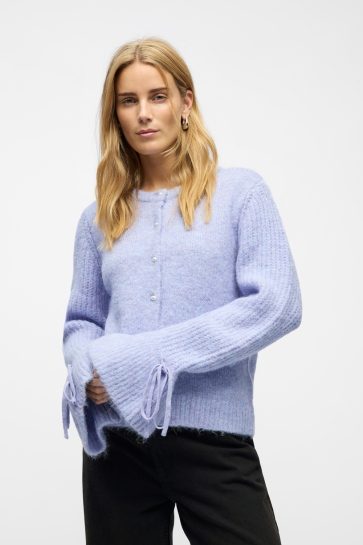 Object Vest OBJSALIKA L/S RE KNIT CARDIGAN 142 23047919 BABY LAVENDER / MELANGE