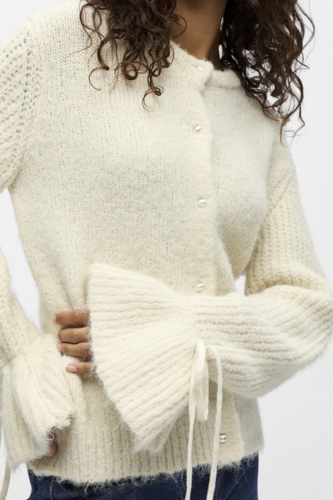 Object beige dames vest | Close up