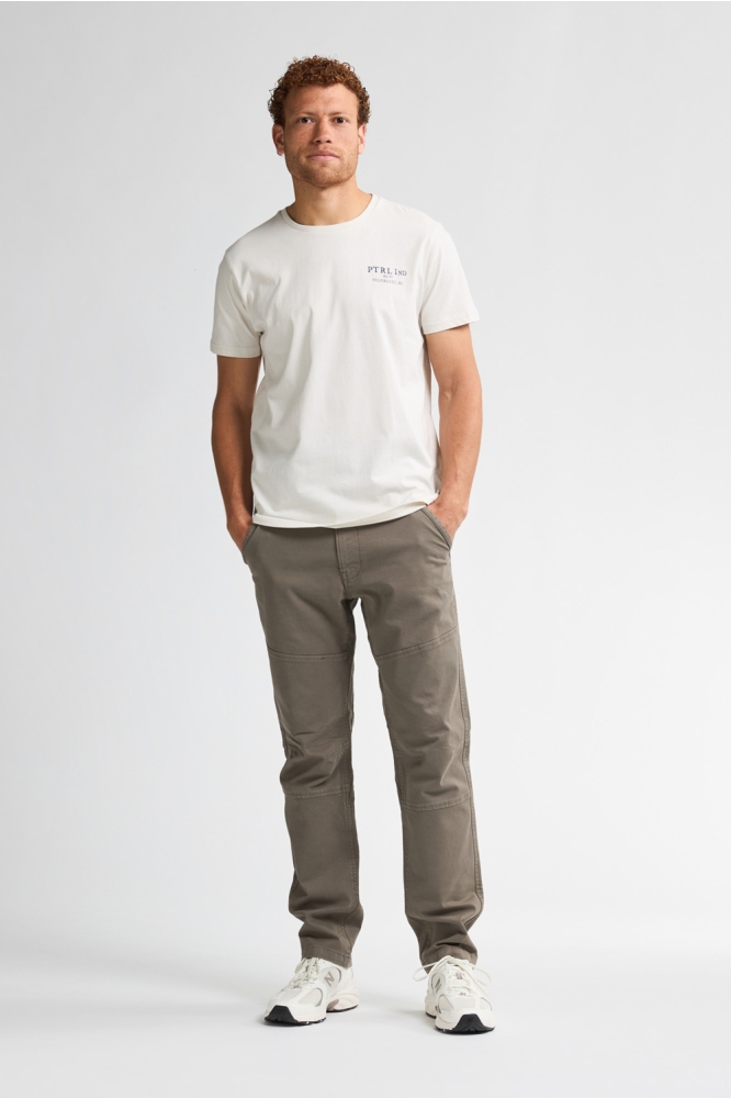 Petrol Industries ecru heren t-shirt | Model