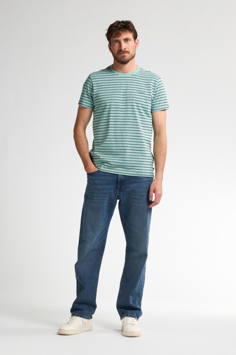 Petrol Industries groene heren t-shirt | Model