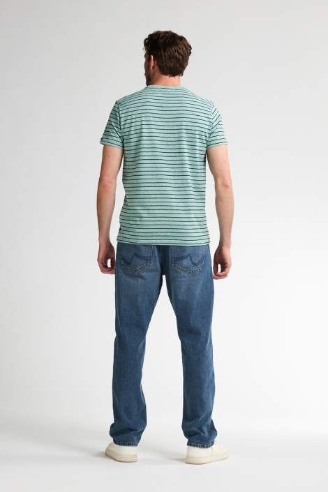 Petrol Industries groene heren t-shirt | Model