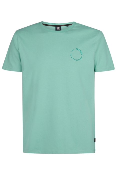 Petrol Industries groene heren t-shirt | Vooraanzicht