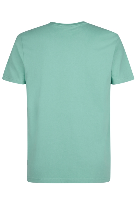Petrol Industries groene heren t-shirt | Achteraanzicht