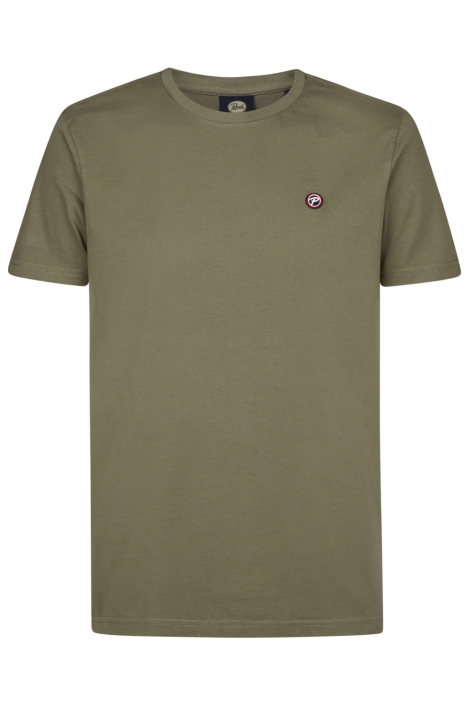 Petrol Industries groene heren t-shirt | Vooraanzicht