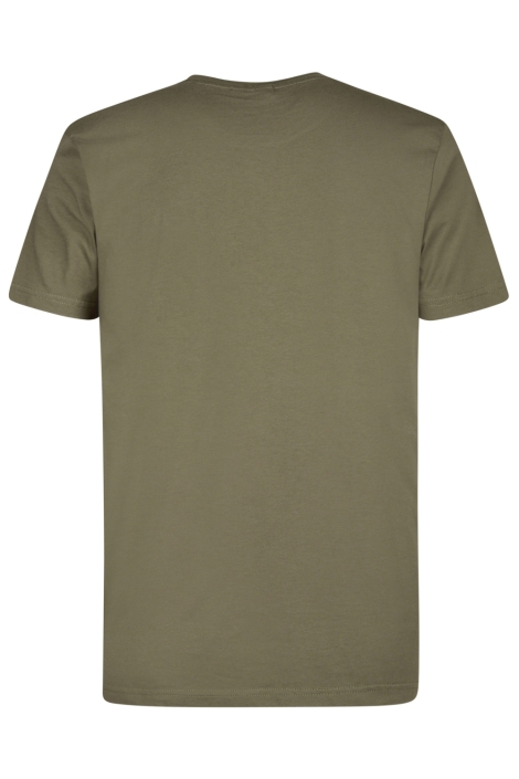 Petrol Industries groene heren t-shirt | Achteraanzicht