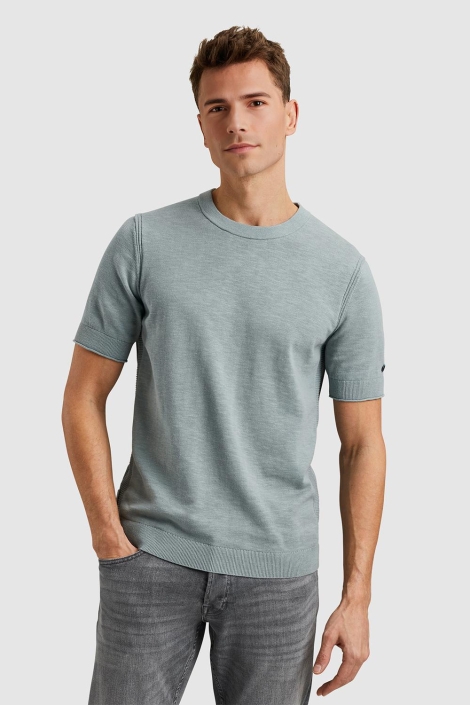 Cast Iron groene heren t-shirt | Model vooraanzicht