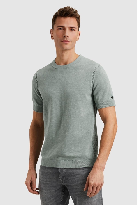 Cast Iron groene heren t-shirt | Model vooraanzicht