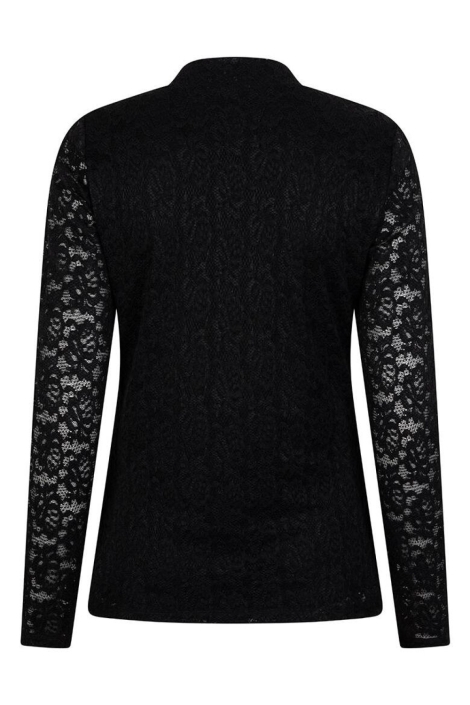 EsQualo zwarte dames t-shirt | Achteraanzicht