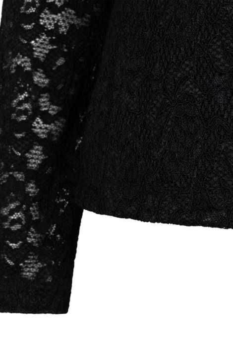 EsQualo zwarte dames t-shirt | Close up