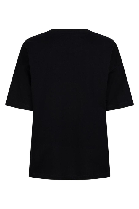 EsQualo zwarte dames t-shirt | Achteraanzicht