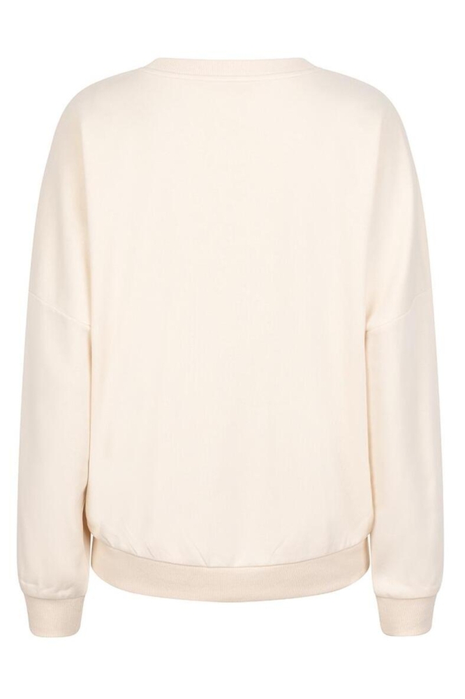 EsQualo beige dames sweater | Achteraanzicht