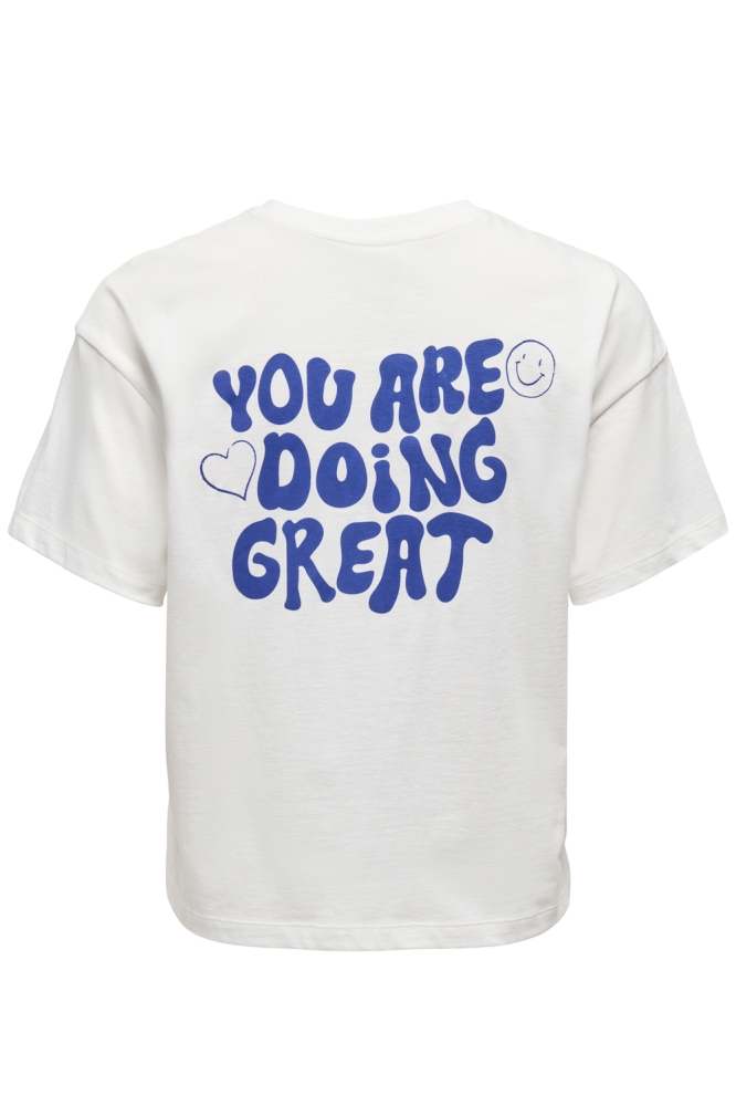 Only witte dames t-shirt | Achteraanzicht