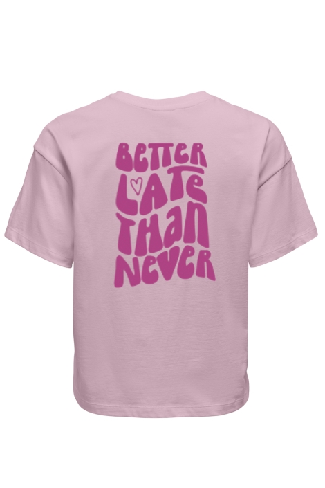 Only roze dames t-shirt | Achteraanzicht