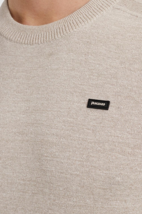 Vanguard beige heren t-shirt | Close up