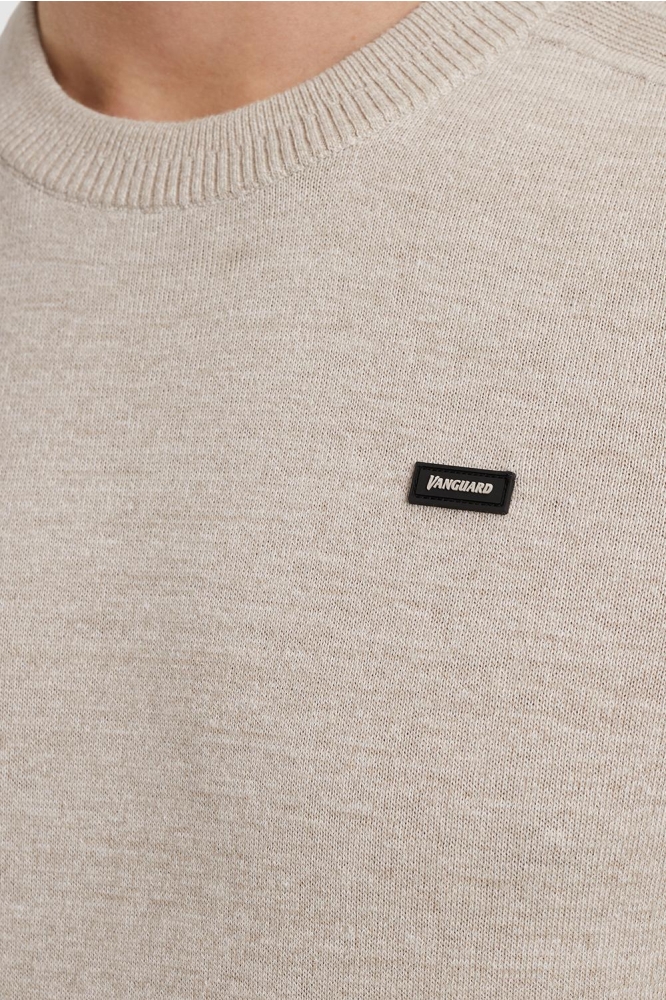 Vanguard beige heren t-shirt | Close up