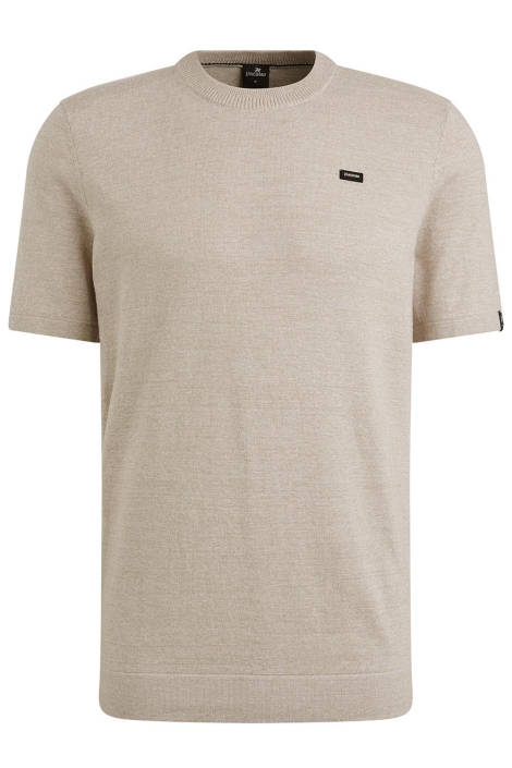 Vanguard beige heren t-shirt | Vooraanzicht
