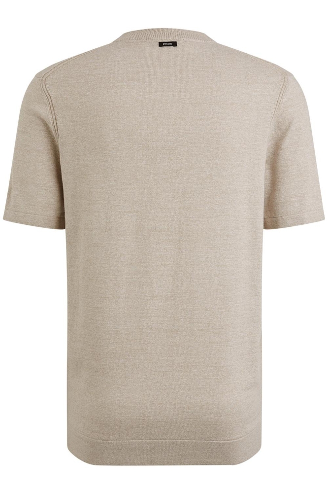 Vanguard beige heren t-shirt | Achteraanzicht