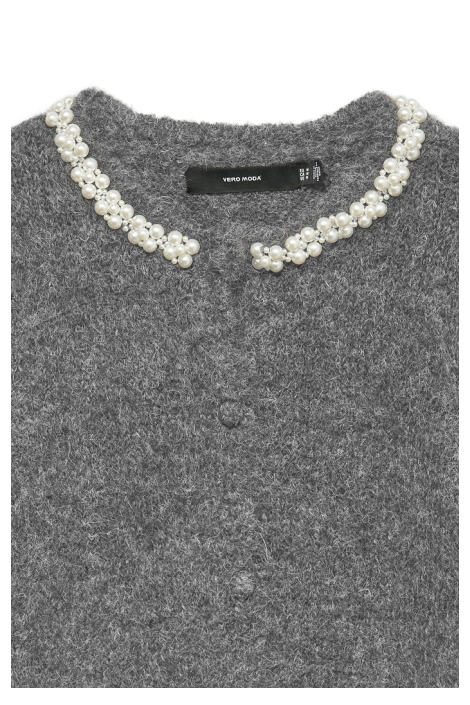 Vero Moda grijze dames vest | Close up