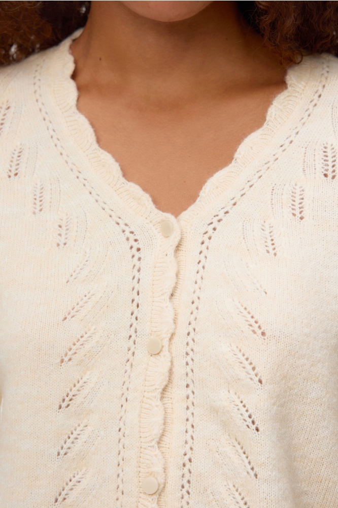 Vero Moda ecru dames vest | Close up