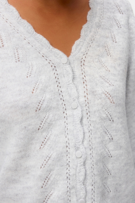 Vero Moda grijze dames vest | Close up