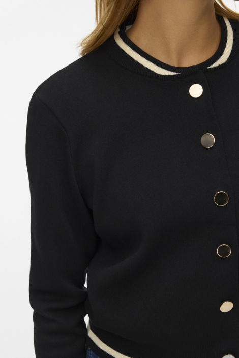 Vero Moda zwarte dames vest | Close up