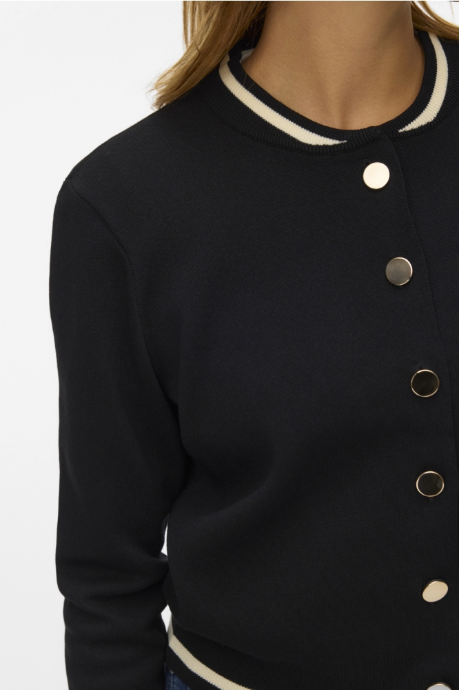 Vero Moda zwarte dames vest | Close up