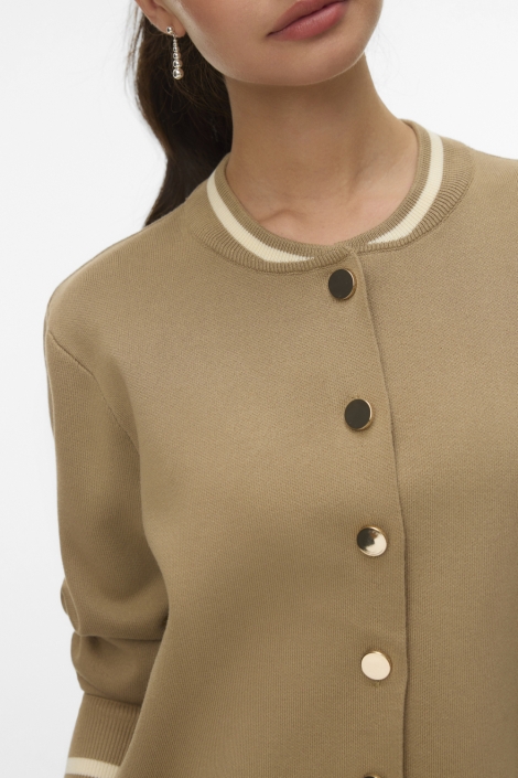 Vero Moda groene dames vest | Close up