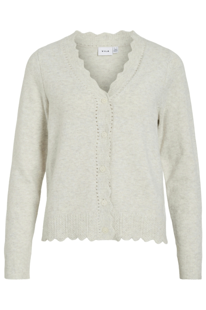Vila beige dames vest | Vooraanzicht