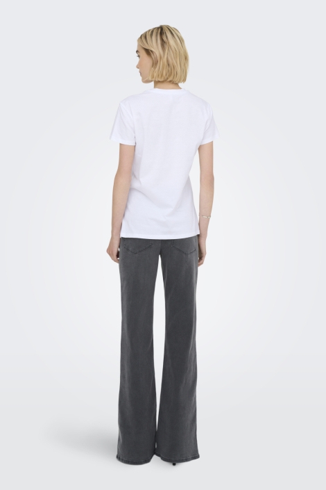 Only witte dames t-shirt | Model